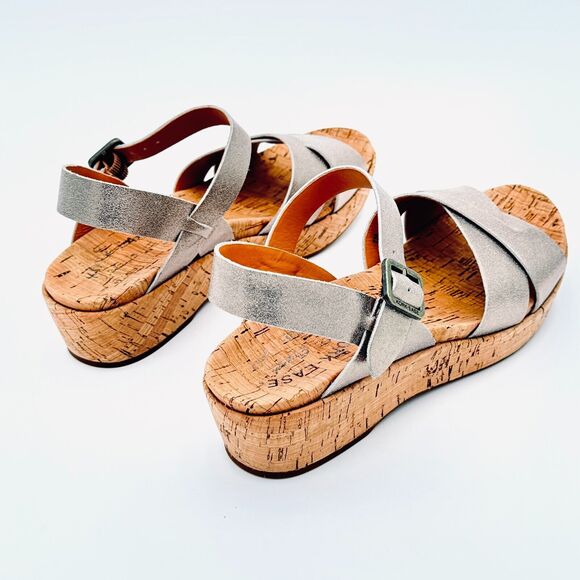 Kork-ease Myrna 2.0 Soft Gold Ankle Strap Womens Size 7M Wedge Sandals - Picture 4 of 12